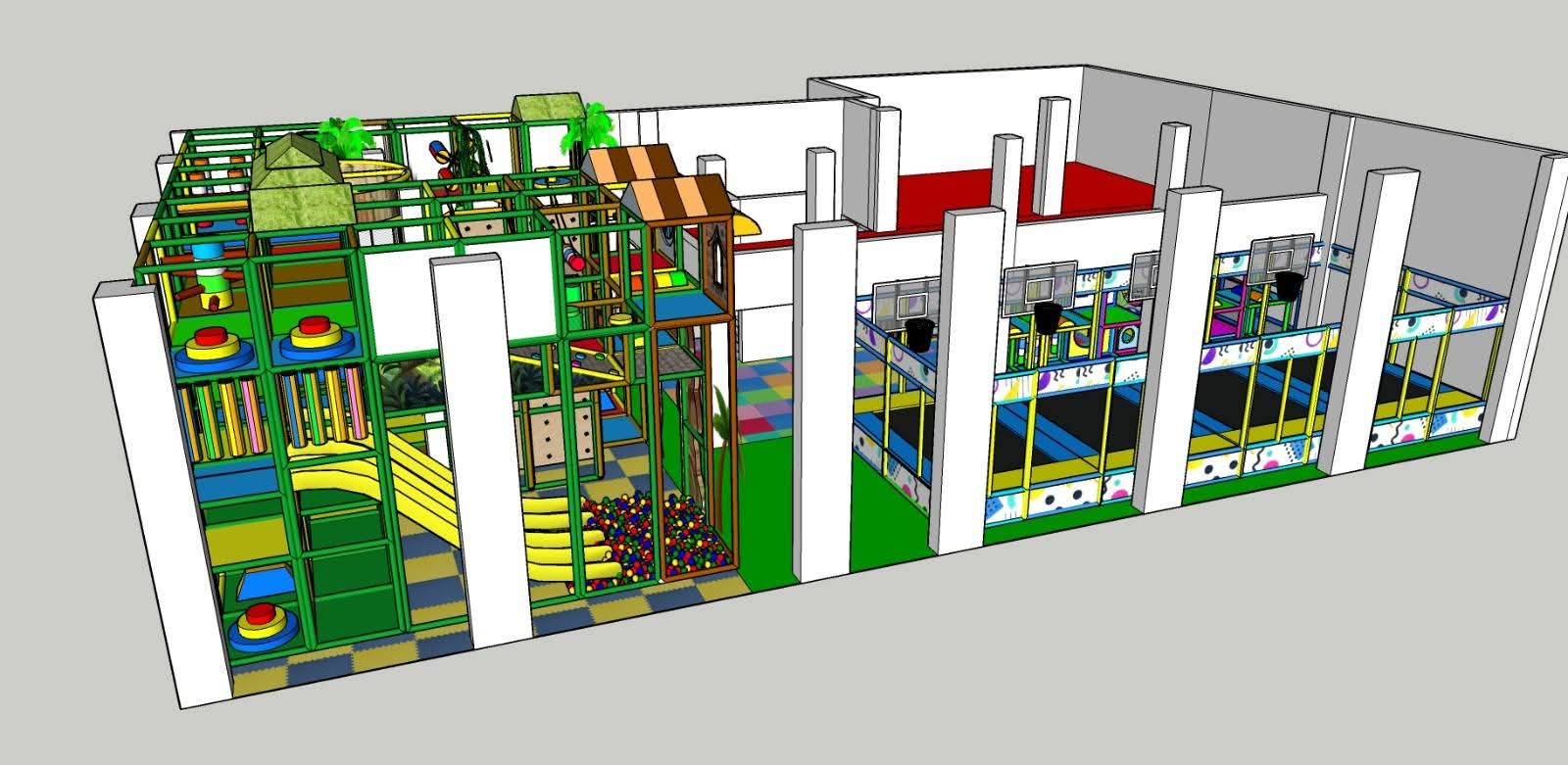 Parc Jungle avec Trampolines