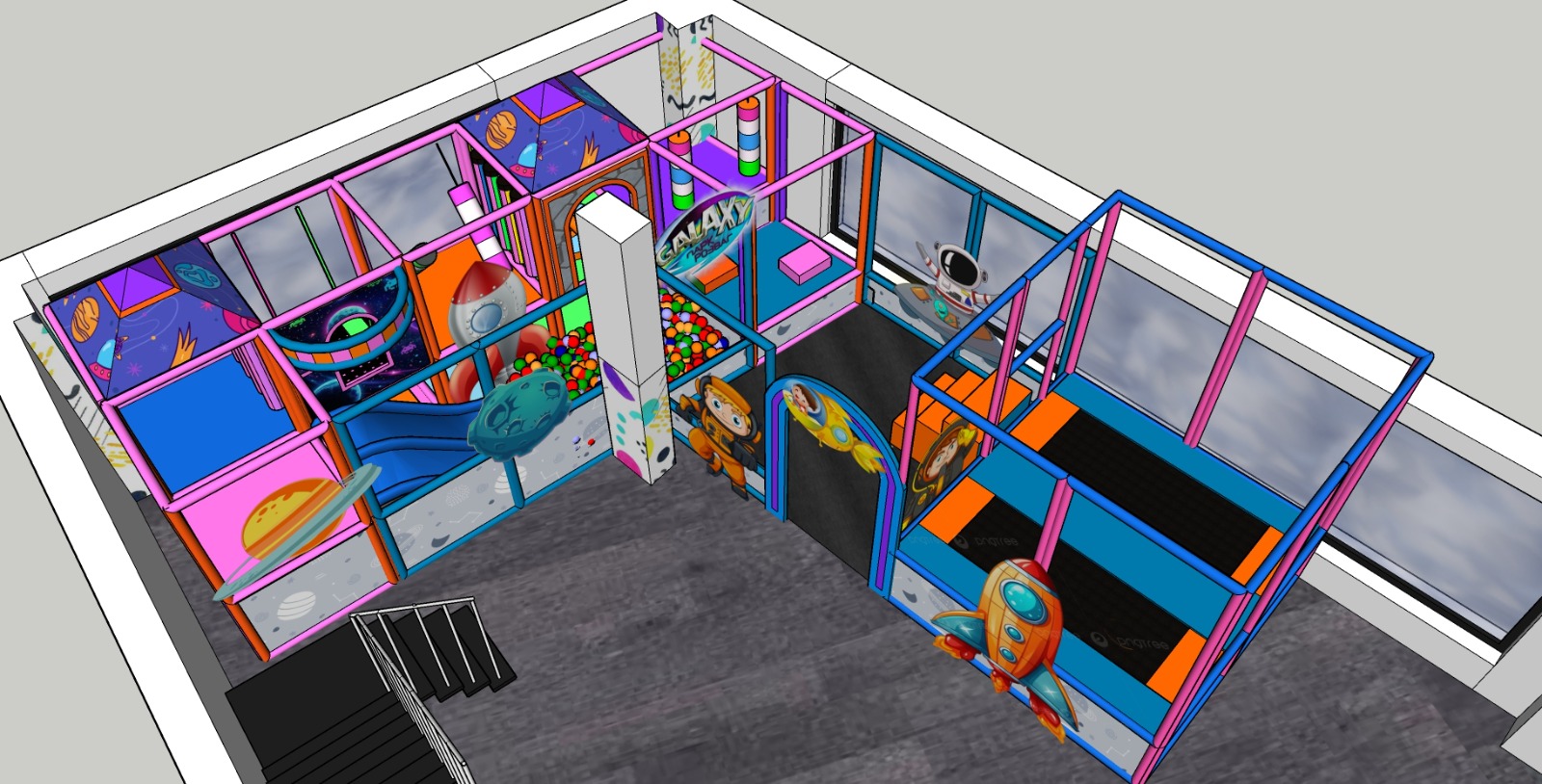 Modèle 3D — Galaxy Park